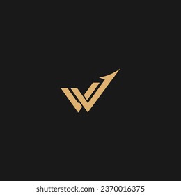 W Arrow Logo Design Business Vector Template, W Creative Abstract Letter  Logo Vector,
