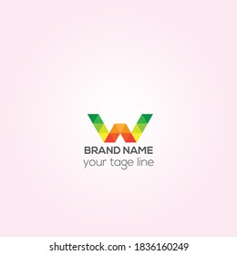 W business vector logo design, W Creative logo design, cooperate logo, Identity design