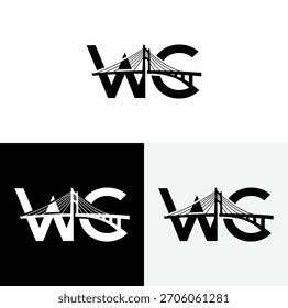 w c Brücke Logo, Vektorgrafik