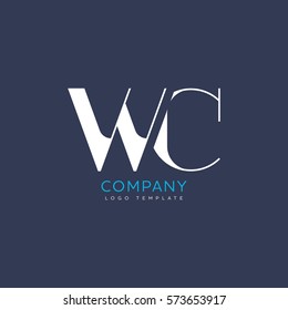 W C Letter Logo Design