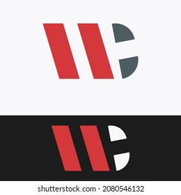 W und C Logo, Vektorgrafik des Finanzzeichens. Kombinationsbrief von W und C
