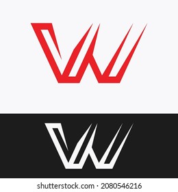 W and C logo vector, Financial logo vector. Combinations Letter of W and C
