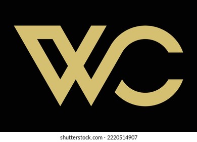 Vector de logotipo de lujo W C