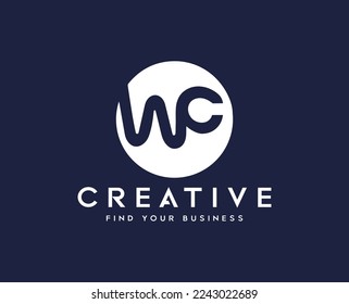 W C text typography design pattern vector