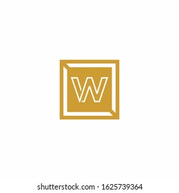 W capital letter enclosed in a squar