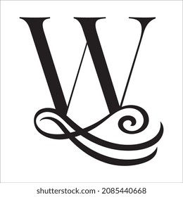 W, Capital letters in the style of Arabic script. Templates for creating logos, monograms, emblems. To decorate text in the old style.
