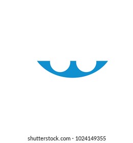 w circle logo blue