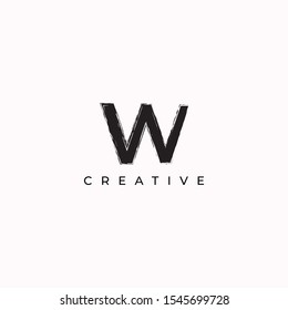 W creative letter logo design full vector eps for use any purpose 