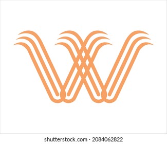 w in the creative lettering style