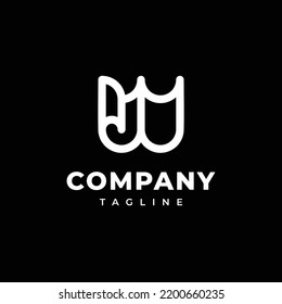 W Creative Logo Design Monogram logo