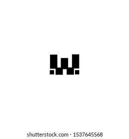 W creative logo design template