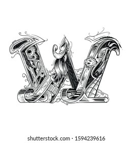 W Custom Type Vintage Design