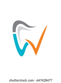 W dental Check mark