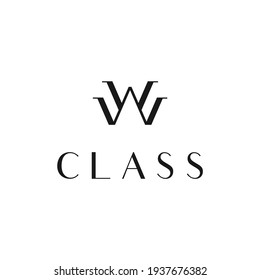 W elegant logo vector modern simple abstract sophisticated design concepts