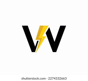 W Energy logo or letter W Electric logo