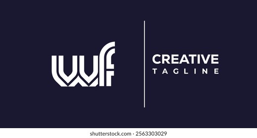 W and F logo design. WF abstract Letters Logo Monogram. This logo design is the process of creating a visual symbol that represents a brand, company, or individual.