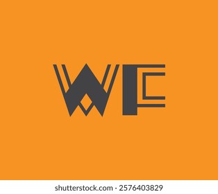 W and F logo design. WF abstract Letters Logo Monogram. This logo design is the process of creating a visual symbol that represents a brand, company, or individual.