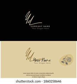W F WF Initial letter handwriting and signature logo. Beauty vector initial logo .Fashion, boutique, floral and botanical
