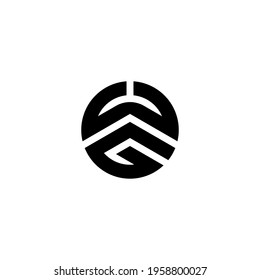 w g wg gw initial logo design vector template
