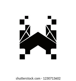 W home Logo Icon Vector Template