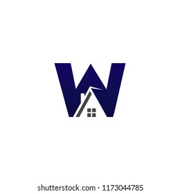 W Home Logo Template