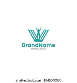 W Hope Logo Design Vector