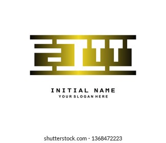 A W Initial Handwriting Logo Template