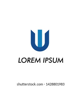 W initial letter for business name logo icon in company 