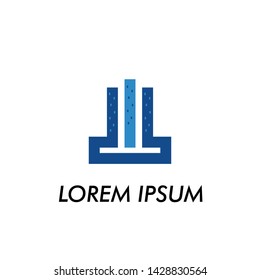w initial letter for business name logo icon in company