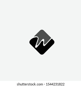 W initial letter creative professional logo icon vector