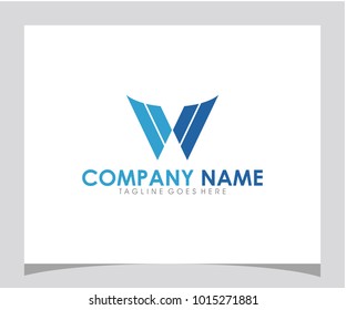 W initial letter icon logo design vector eps 10