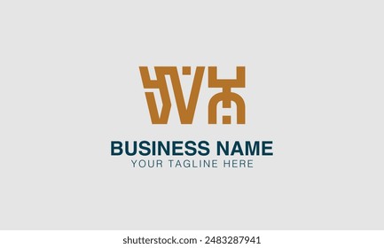 W  initial logo | initial based abstract modern minimal creative logo, vector template image. luxury logotype logo, real estate homie . typography . initials 