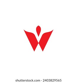 W Initial Logo Template. Letter W Icon. W vector