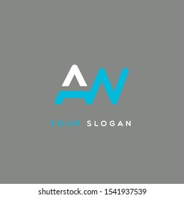 A & W Joint logo design vector template