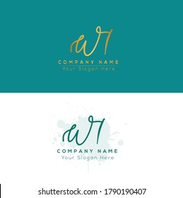 W L WL Initial letter handwriting and signature logo. Beauty vector initial logo .Fashion, boutique, floral and botanical