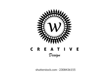 W diseño del logotipo posterior 01