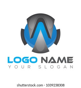 W Letter 3d Logo Vector Eps Stock Vector (Royalty Free) 1039238308 ...