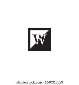 W Letter brand logo business template vector icon