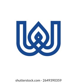 Letra W Logotipo da marca comercial