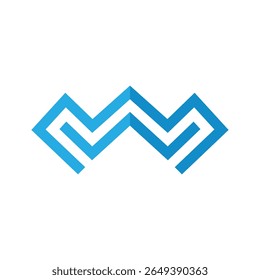 Letra W Logotipo da marca comercial
