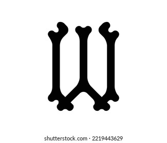 W letter creative design vector template