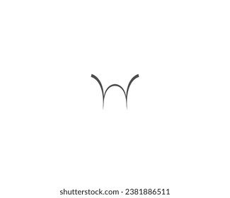 W Brief kreatives Logo Design Element.