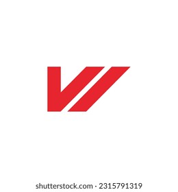 archivo vectorial de diseño de letra w.