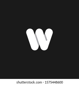 w letter double u logo vector icon illustration