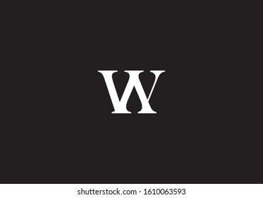 W letter icon logo. Unique attractive creative modern abstract initial W initial based design