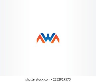 Logo-Design-Konzept des W-Buchstaben-Symbols