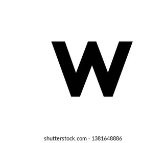 W Letter Icon Vector Logo Template - Vector
