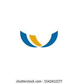 W letter initial icon logo design vector illustration template