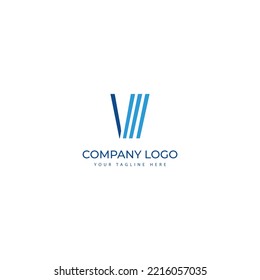 W Letter Line Logo Design is good for any business or company.