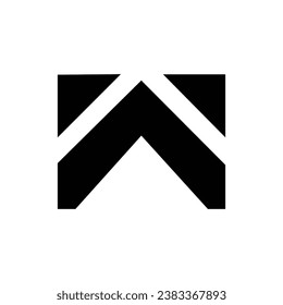 W letter line logo design. Minimal creative monochrome monogram symbol. Elegant universal vector sign design. Premium business logotype. Graphic alphabet symbol for business identity